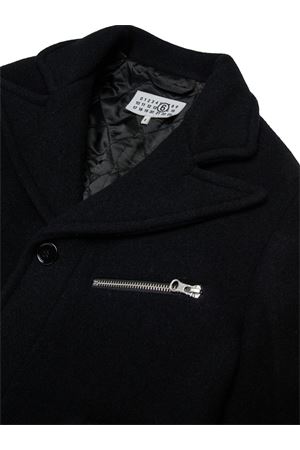cappotto in lana nero MM6 KIDS | M60827MM00WM6900